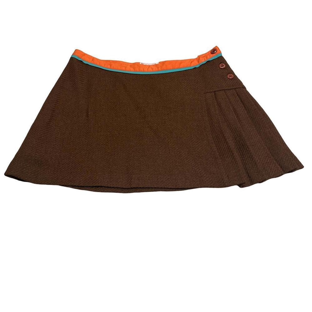 Original Penguin Women's Brown and Orange Skirt - Picture 1 of 5